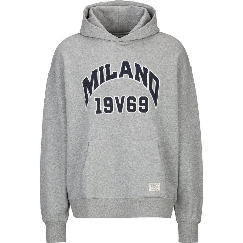 19V69 ITALIA Mikina Quentino College námornícka modrá / sivá 67562908