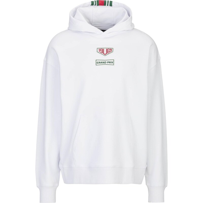 19V69 ITALIA Mikina Quentino Racing zelená / červená / biela 67562907