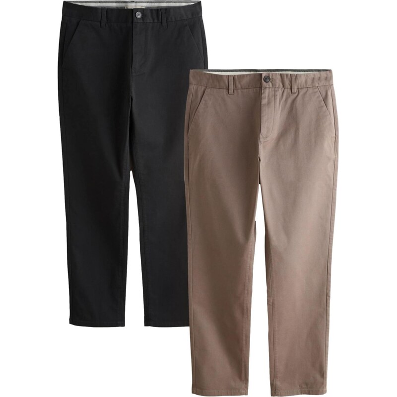 Next Chino nohavice tmavošedá / čierna 67562964