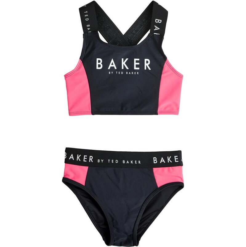 Baker by Ted Baker Jednodielne plavky svetloružová / čierna / biela 67562990