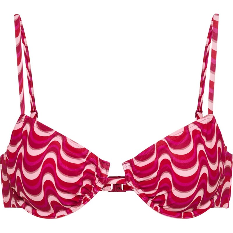 LSCN by LASCANA Bikinový top fuksia / pastelovo ružová / svetločervená 67563007