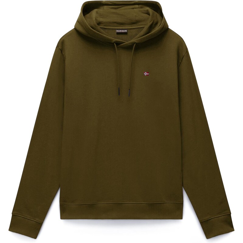 NAPAPIJRI Mikina Balis H Sum olivová / čerešňová / biela 67563019