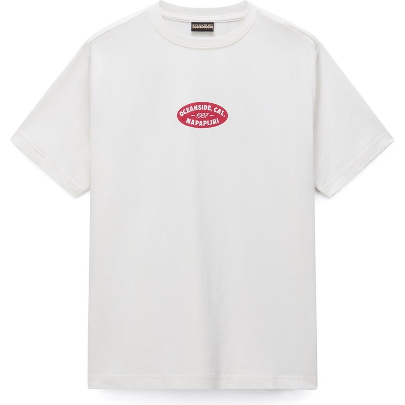 NAPAPIJRI Tričko červená / prírodná biela 67563028