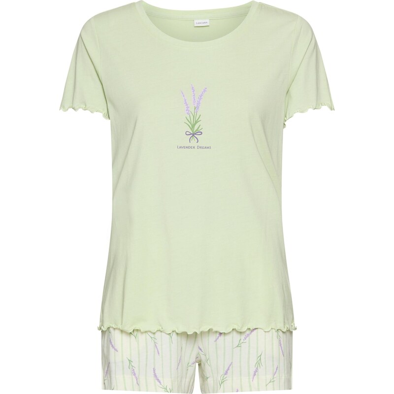 LASCANA Pyžamo pastelovo zelená / svetlozelená 67563035