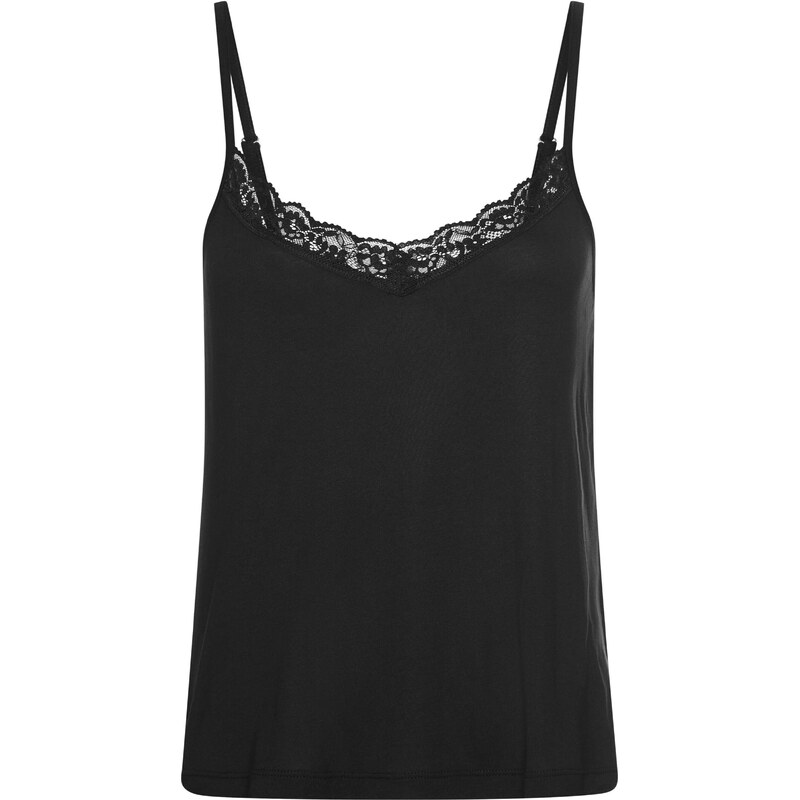 LASCANA Tričká na spanie čierna 67563055