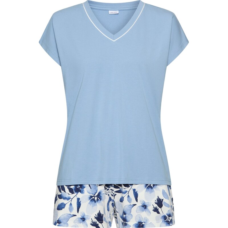 LASCANA Kraťasy modrá / svetlomodrá / čierna / biela 67563043