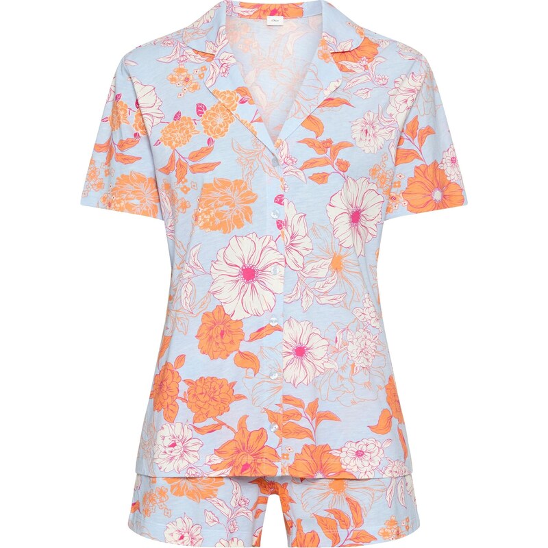 s.Oliver Kraťasy nebesky modrá / svetlooranžová / ružová / šedobiela 67563064