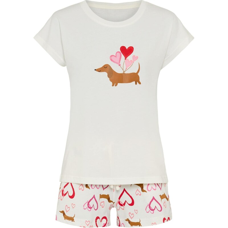 VIVANCE Kraťasy hnedá / ružová / ružová / biela 67563074