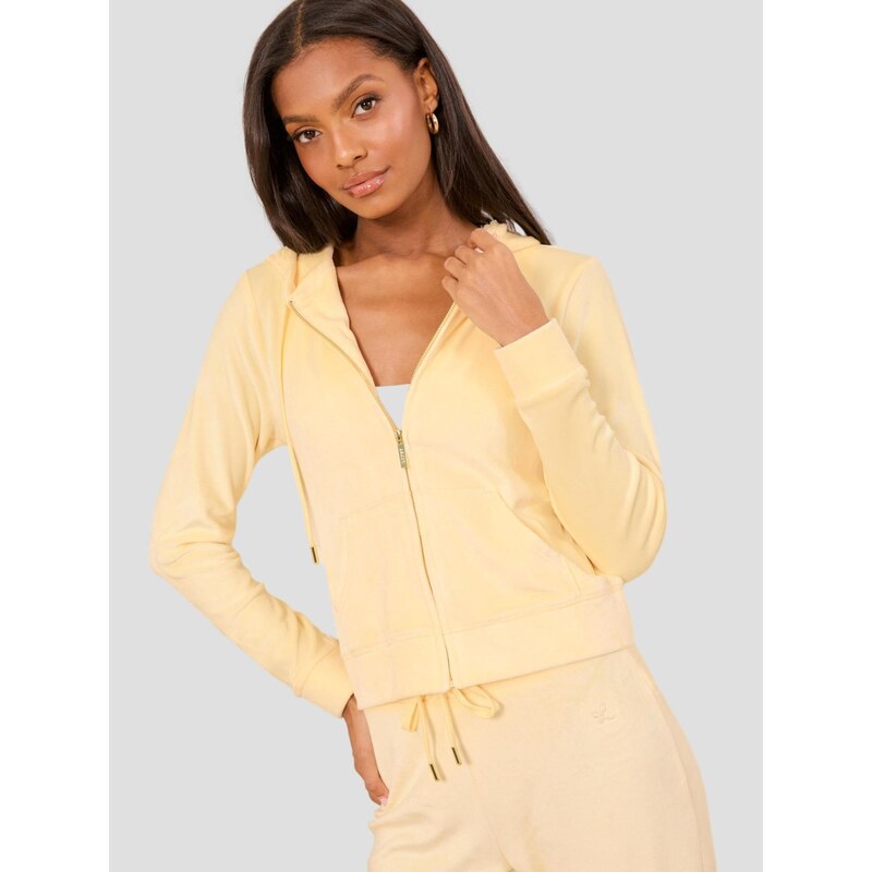 Lipsy Tepláková bunda pastelovo žltá 67563096
