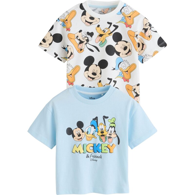 Next Tričko Mickey Mouse Geburtstags svetlomodrá / oranžová / čierna / 67563130
