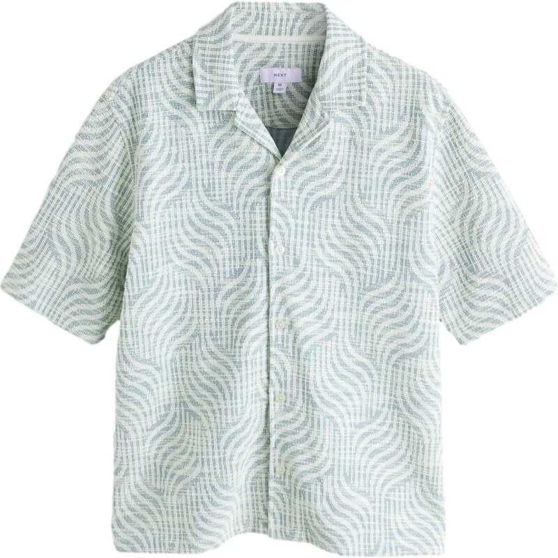 Next Košeľa petrolejová / biela 67563111
