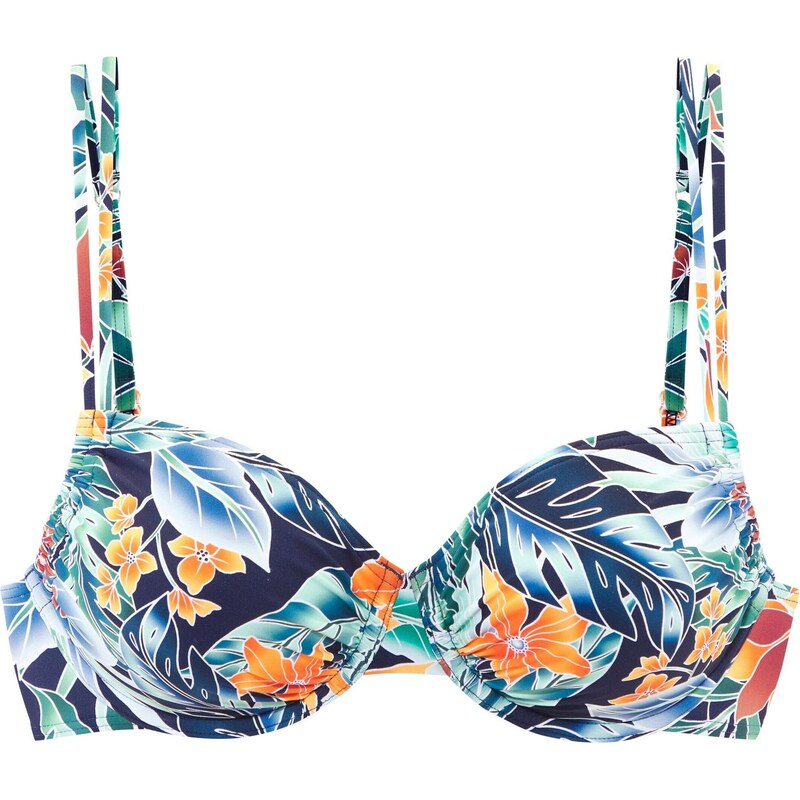 SUNSEEKER Bikinový top modrá / námornícka modrá / zelená / oranžová 67563123