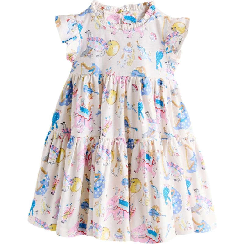 Next Šaty krémová / modrá / žltá / ružová 67563119