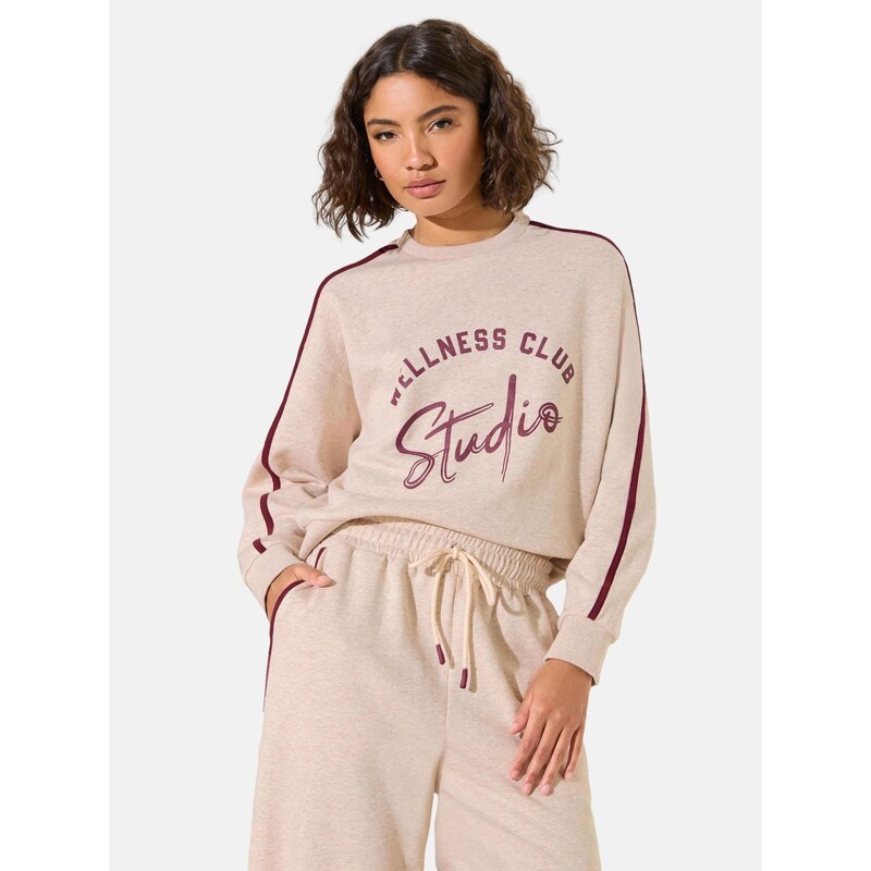 Friends Like These Mikina Studio krémová / tmavočervená 67563191