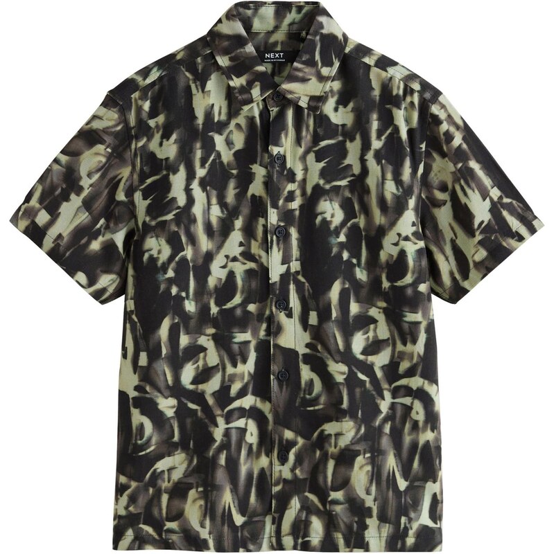 Next Košeľa olivová / tmavozelená 67563195