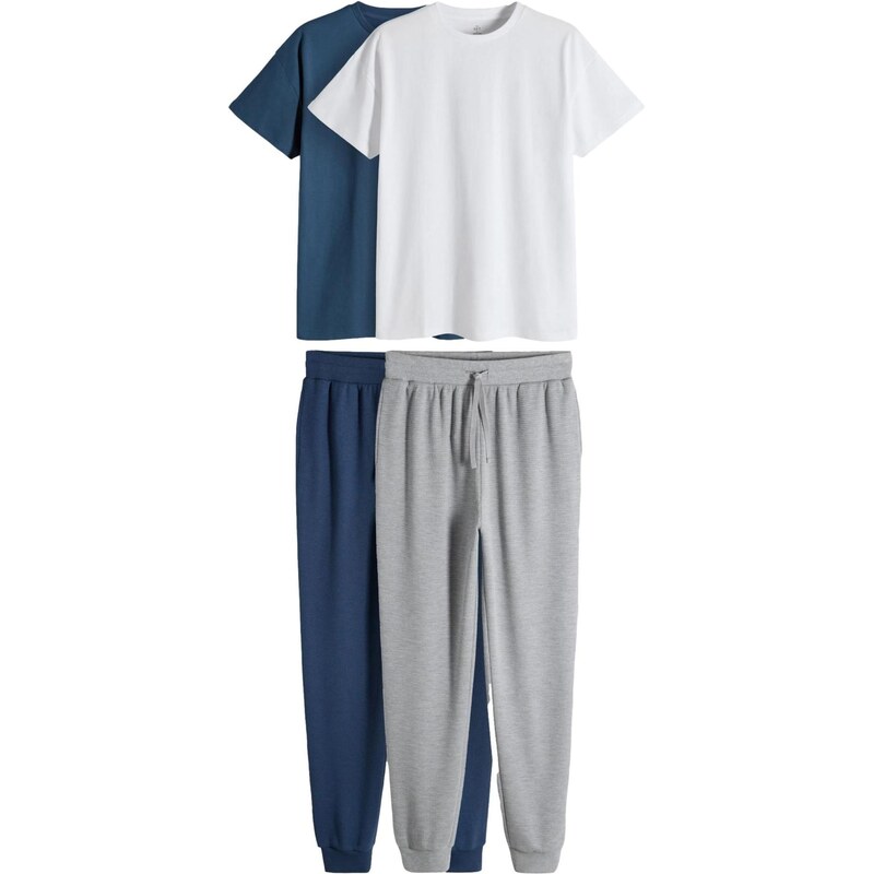 The Set Tepláková súprava námornícka modrá / svetlosivá / biela 67563246