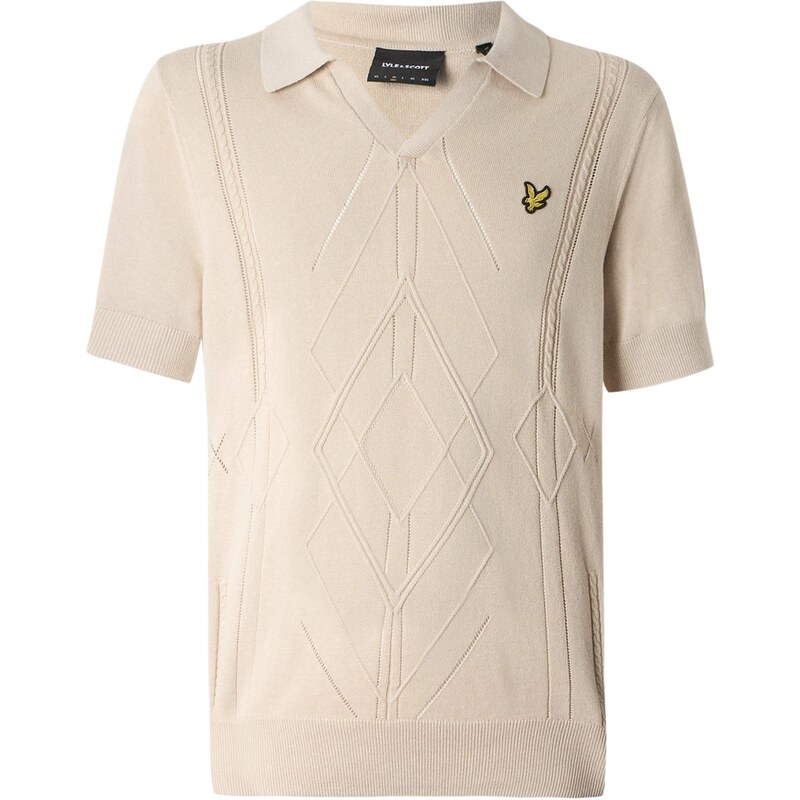 Lyle & Scott Sveter Argyle béžová 67563251