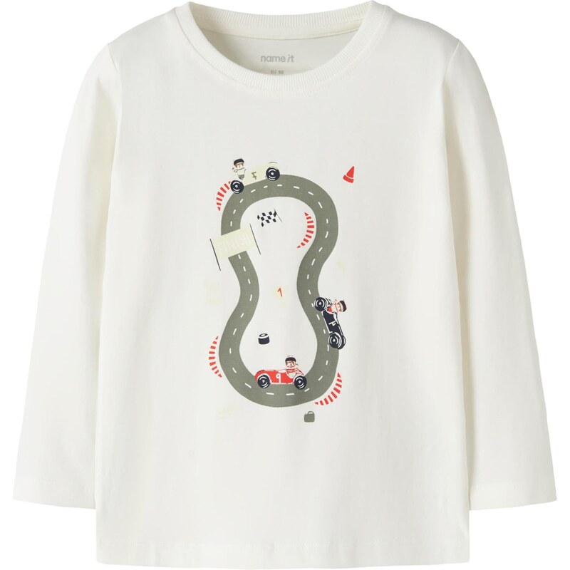 NAME IT Tričko NMMVUX sivá / krvavo červená / čierna / biela 67563283