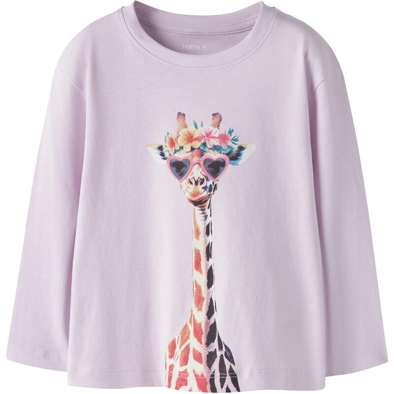 NAME IT Tričko NMFVOTEA pastelovo fialová / oranžová / ružová / čierna 67563313
