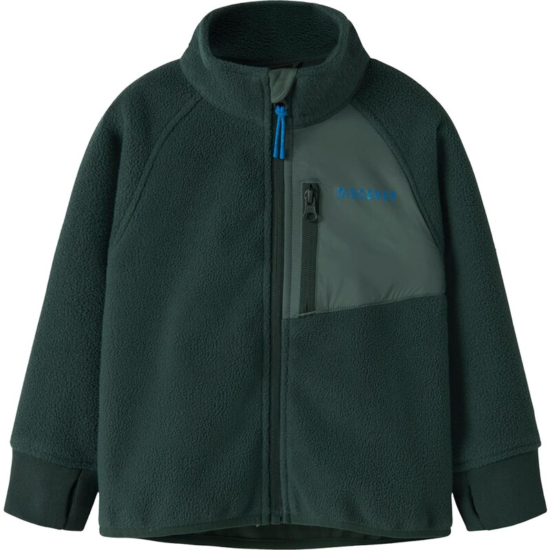 NAME IT Flisová bunda NMNMOVE03 zelená / tmavozelená 67563343