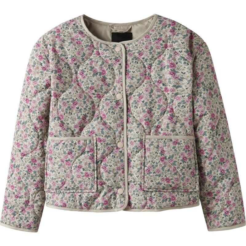 NAME IT Prechodná bunda kamenná / smaragdová / ružová / biela 67563315