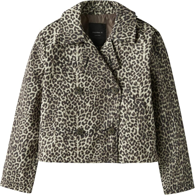 NAME IT Kabát NKFMADELIN béžová / hnedá / čierna 67563332