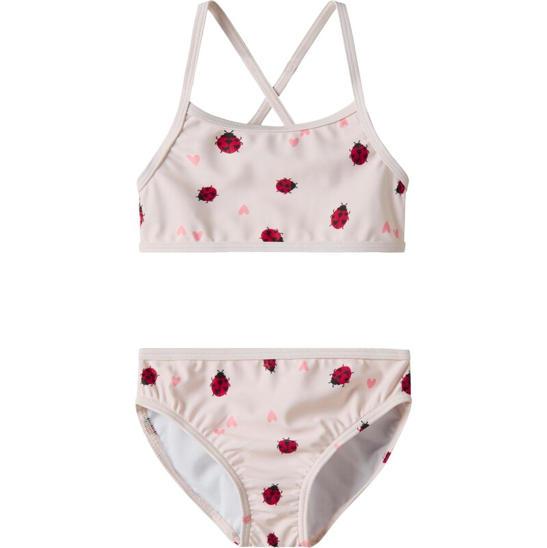 NAME IT Bikiny NMFZIZLA ružová / červená / svetločervená / čierna 67563345