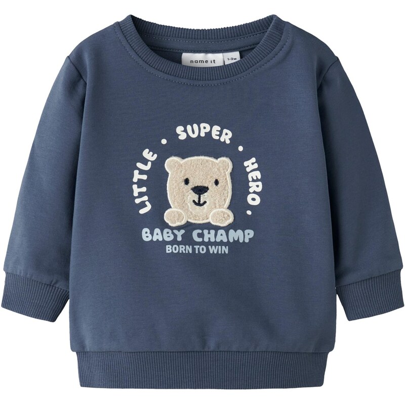 NAME IT Mikina NBMDETROIT indigo / svetložltá / biela 67563341