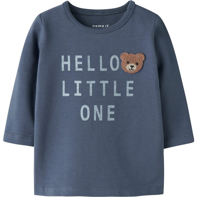 NAME IT Tričko NBMDUSINUS indigo / dymovo modrá / hnedá 67563342