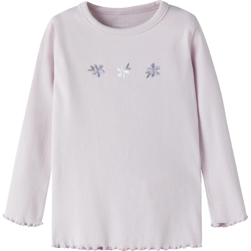 NAME IT Tričko NMFDARI zelená / orgovánová / tmavofialová / biela 67563372