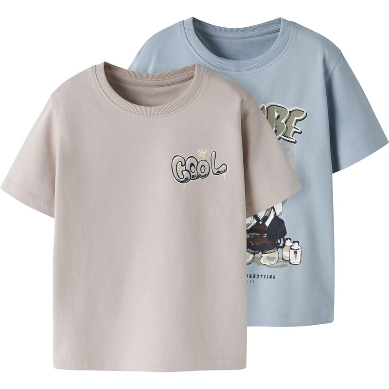 NAME IT Tričko NMMDIGRO modrá / svetložltá / sivá / čierna 67563373