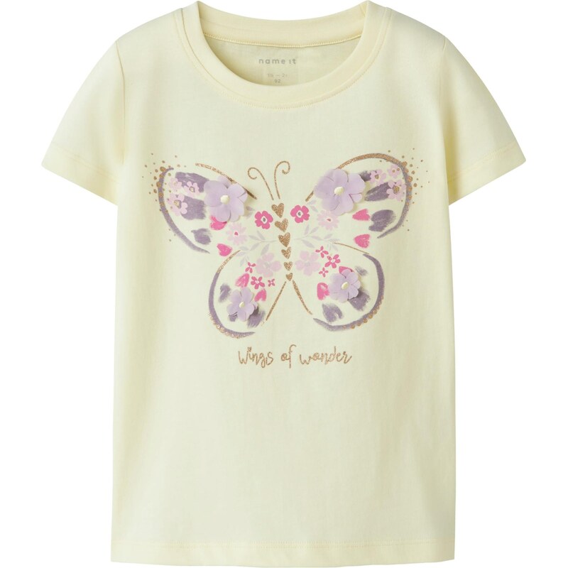 NAME IT Tričko NMFDEPPA pastelovo žltá / svetlofialová / tmavofialová 67563362