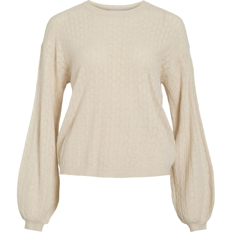 VILA Sveter VIEmi prírodná biela 67563434