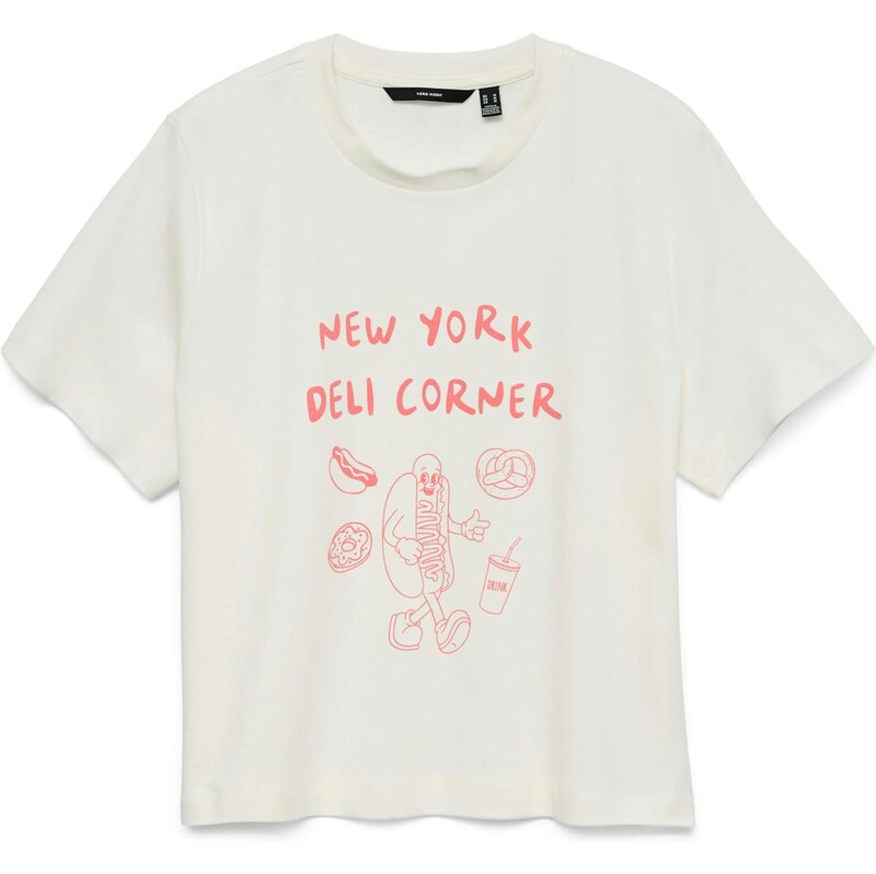 VERO MODA Tričko ružová / biela 67563444