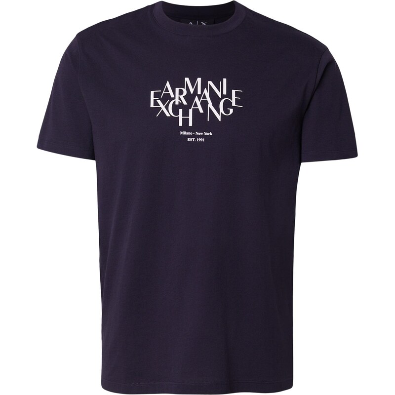ARMANI EXCHANGE Tričko námornícka modrá / biela 67563604