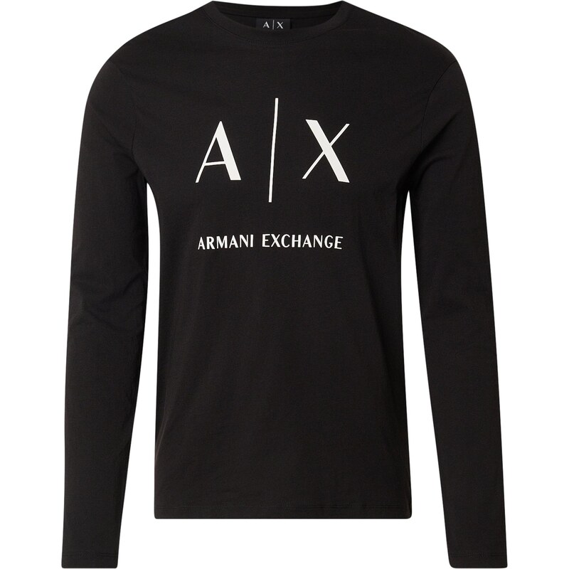 ARMANI EXCHANGE Tričko čierna / šedobiela 67563582