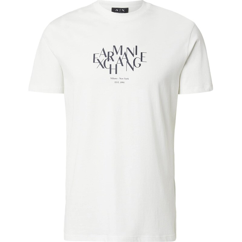 ARMANI EXCHANGE Tričko čierna / šedobiela 67563587