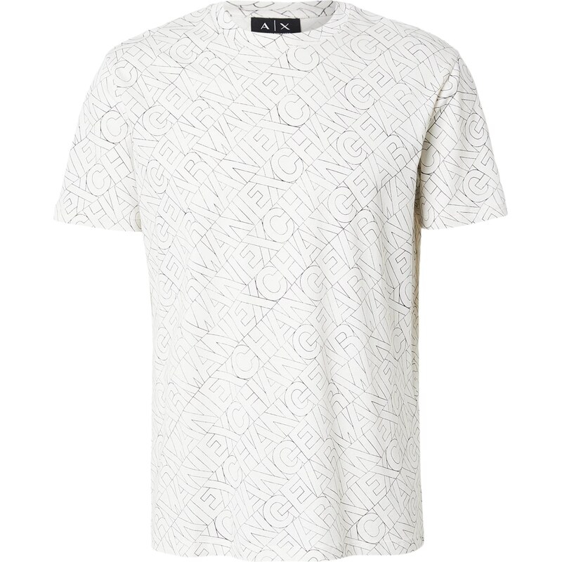 ARMANI EXCHANGE Tričko čierna / biela 67563592