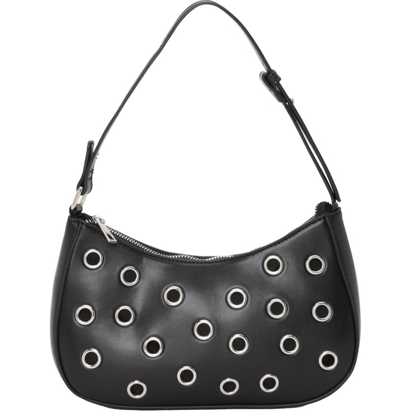 PIECES Kabelka na rameno PCALUANA čierna / strieborná 67563578