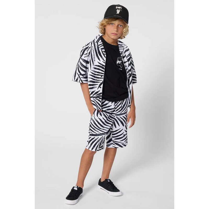 Detské bavlnené tričko Karl Lagerfeld 67623597