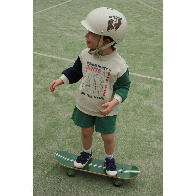 Detská bavlnená mikina Konges Sløjd SPOTTY LS POLO GOTS 67566188