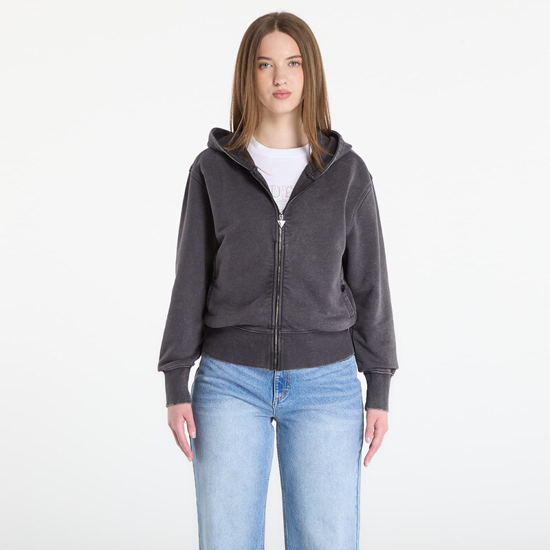 Mikina Guess Jeans Hooded California Sweatshirt Jet Black Multi S 67566767