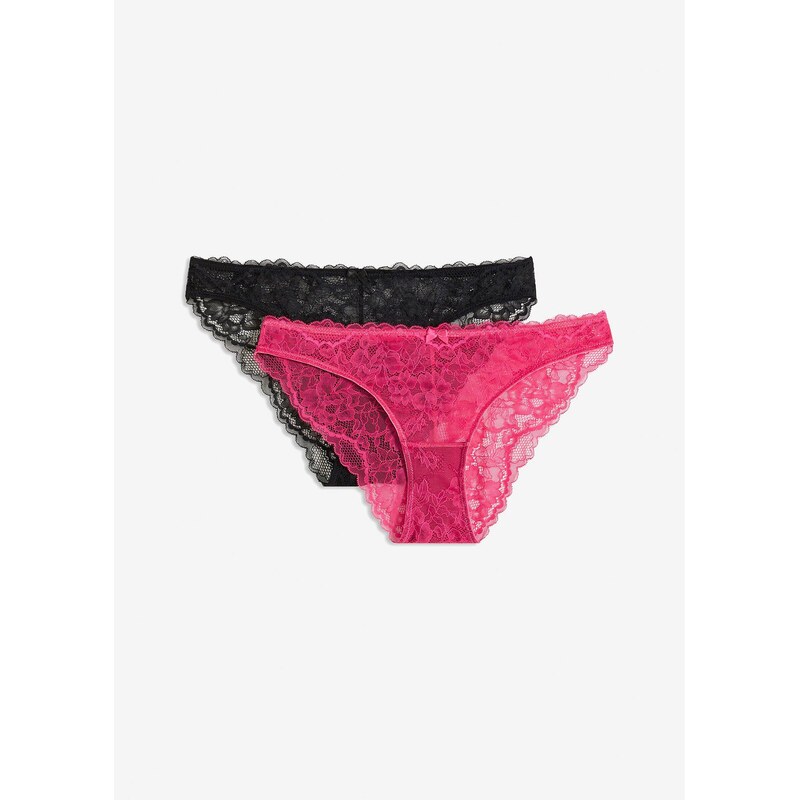 bonprix Nohavičky Rio (2 ks), farba ružová 62741151