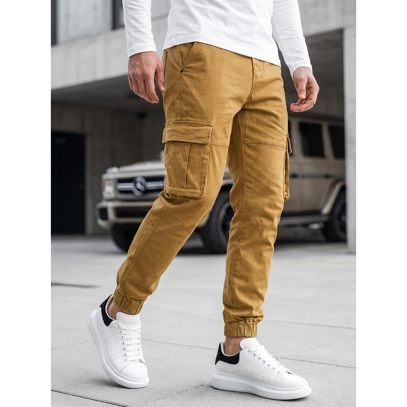 BASIC Khaki cargo nohavice UX4177 49971445