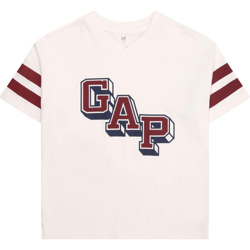 GAP Tričko námornícka modrá / vínovo červená / biela 65853406