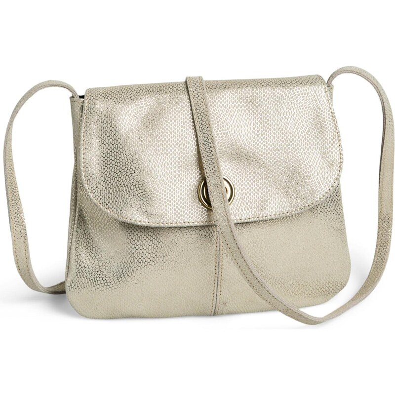 PIECES Taška cez rameno PCTOTALLY béžová / biela 67572144