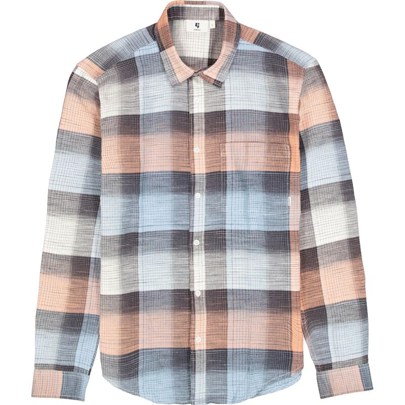 GARCIA Košeľa svetlomodrá / antracitová / marhuľová 67572155