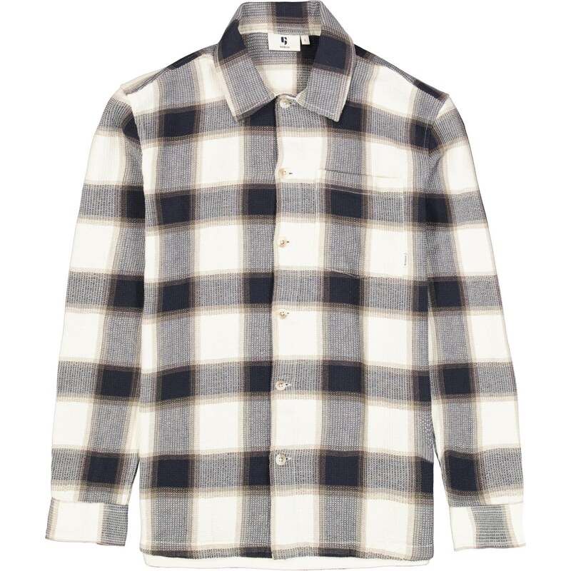 GARCIA Košeľa béžová / námornícka modrá / biela 67572160