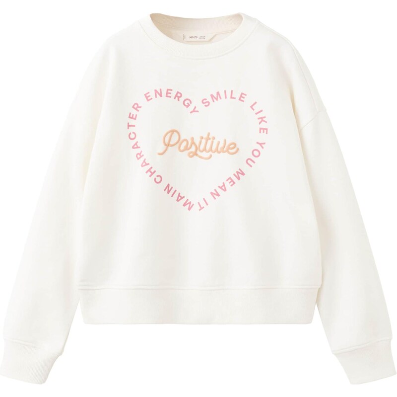 MANGO KIDS Mikina JANE marhuľová / ružová / šedobiela 67572236