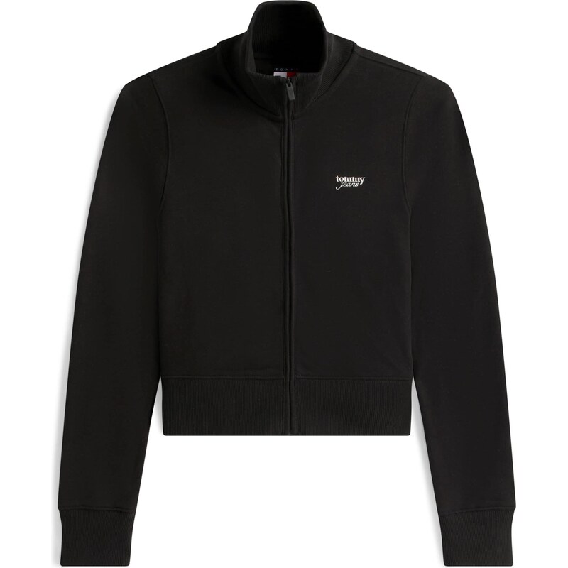 Tommy Jeans Tepláková bunda čierna / strieborná 67572257